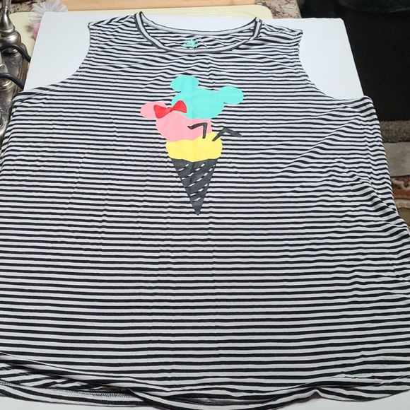 Disney Tops - 🔥 DISNEY Mickey & Minnie mouse striped tank top